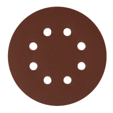 Круг абразивный на ворсовой подложке под липучку, перфорированный, P 180, 125 мм, 5 шт Сибртех - изображение 8