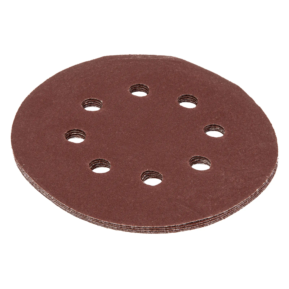 Круг абразивный на ворсовой подложке под липучку, перфорированный, P 220, 125 мм, 5 шт Matrix - изображение 3