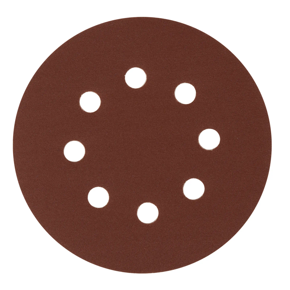 Круг абразивный на ворсовой подложке под липучку, перфорированный, P 220, 125 мм, 5 шт Сибртех - изображение 2