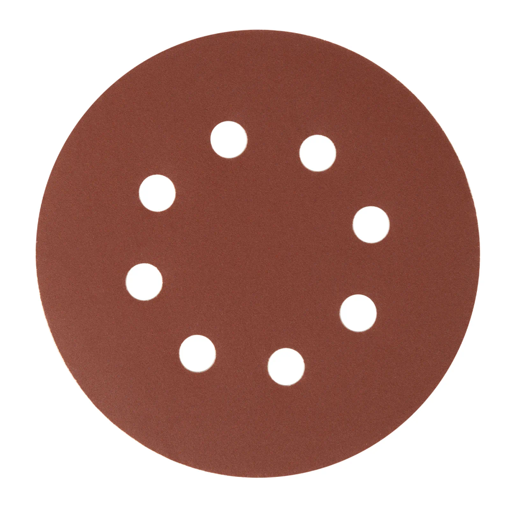 Круг абразивный на ворсовой подложке под липучку, перфорированный, P 320, 125 мм, 5 шт Сибртех - изображение 2
