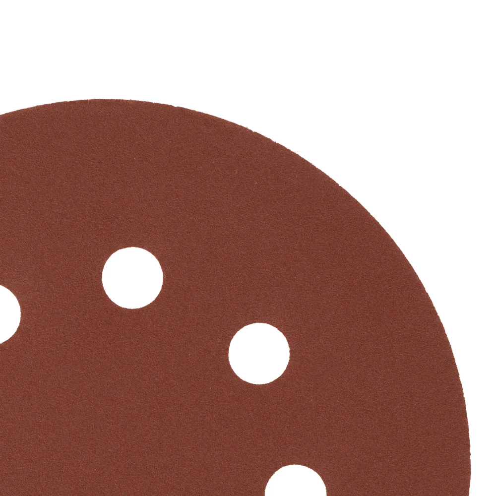 Круг абразивный на ворсовой подложке под липучку, перфорированный, P 320, 125 мм, 5 шт Сибртех - изображение 4