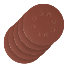 Круг абразивный на ворсовой подложке под липучку, перфорированный, P 320, 125 мм, 5 шт Сибртех - изображение 7