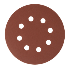 Круг абразивный на ворсовой подложке под липучку, перфорированный, P 320, 125 мм, 5 шт Сибртех - изображение 8