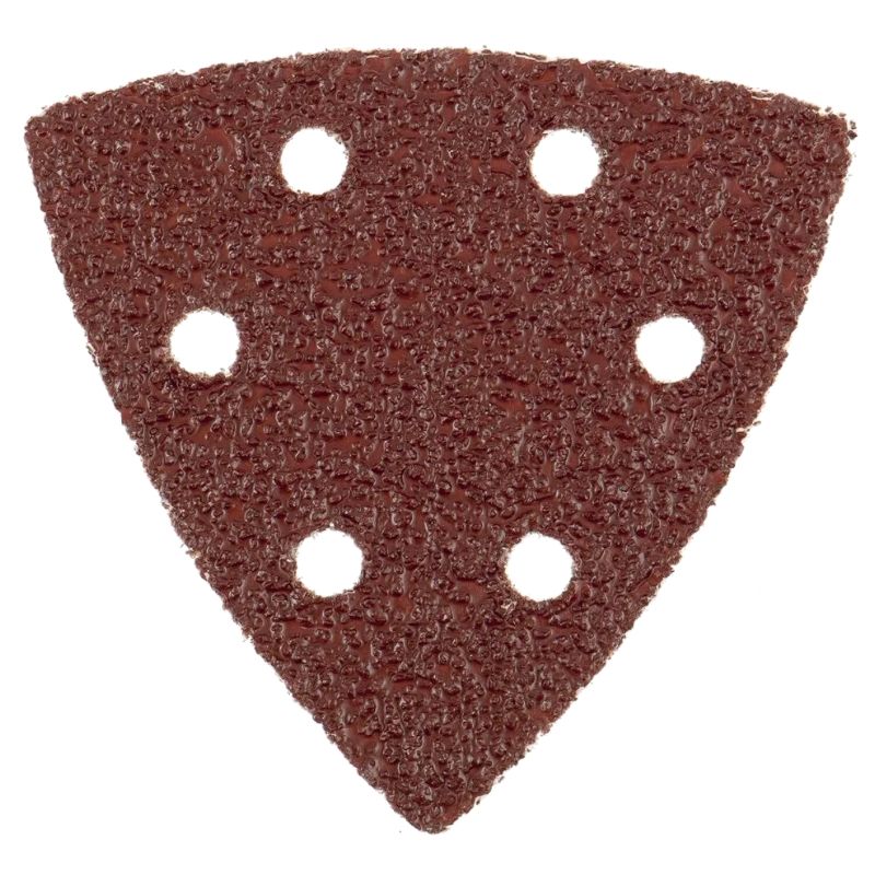 Треугольник абразивный под липучку, перфорированный, P 40, 93 мм, 5 шт Matrix на ворсовой подложке