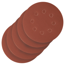 Круг абразивный на ворсовой подложке под липучку, перфорированный, P 500, 125 мм, 5 шт Сибртех - изображение 7