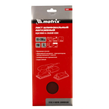 Шлифлист на бумажной основе, P 60, 115х280 мм, 5 шт, водостойкий Matrix - изображение 7