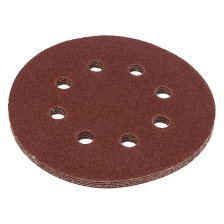 Круг абразивный на ворсовой подложке под липучку, перфорированный, P 60, 125 мм, 5 шт Matrix - изображение 8