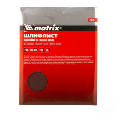 Шлифлист на тканевой основе, P 60, 230х280 мм, 10 шт, водостойкий Matrix - изображение 6
