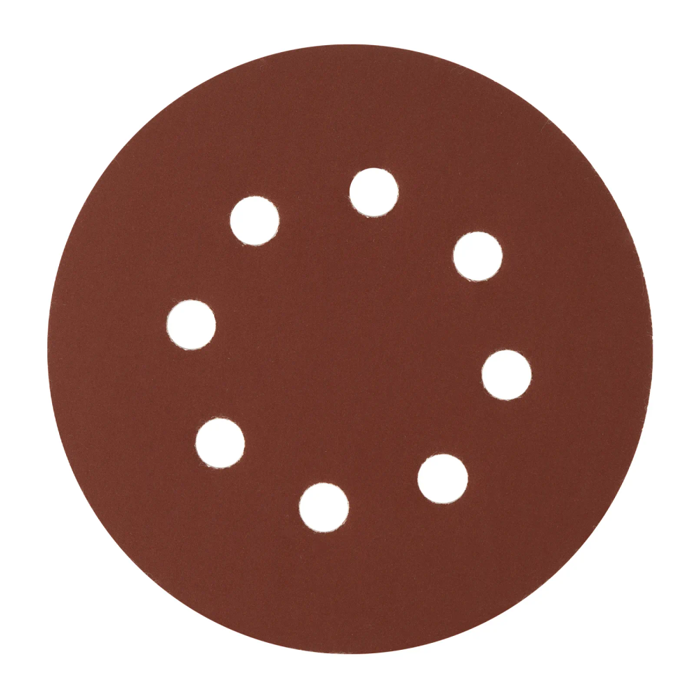 Круг абразивный на ворсовой подложке под липучку, перфорированный, P 600, 125 мм, 5 шт Сибртех - изображение 2