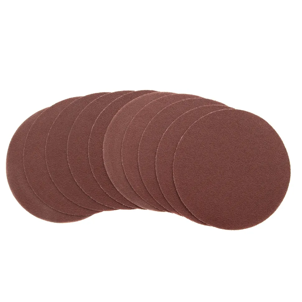 Круг абразивный на ворсовой подложке под липучку, P 80, 125 мм, 10 шт Сибртех - изображение 4