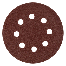 Круг абразивный на ворсовой подложке под липучку, перфорированный, P 80, 125 мм, 5 шт Matrix - изображение 6