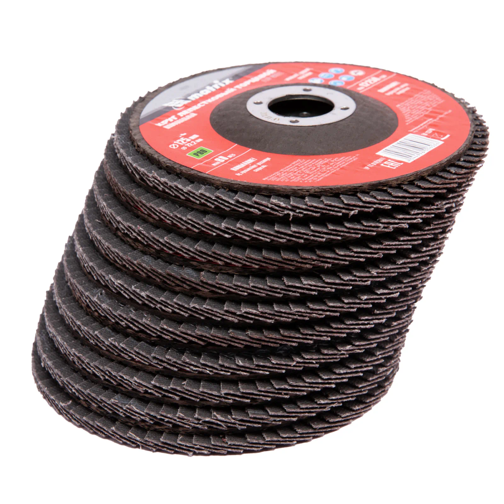 Круг лепестковый торцевой, P 80, 125х22.2 мм Matrix - изображение 5