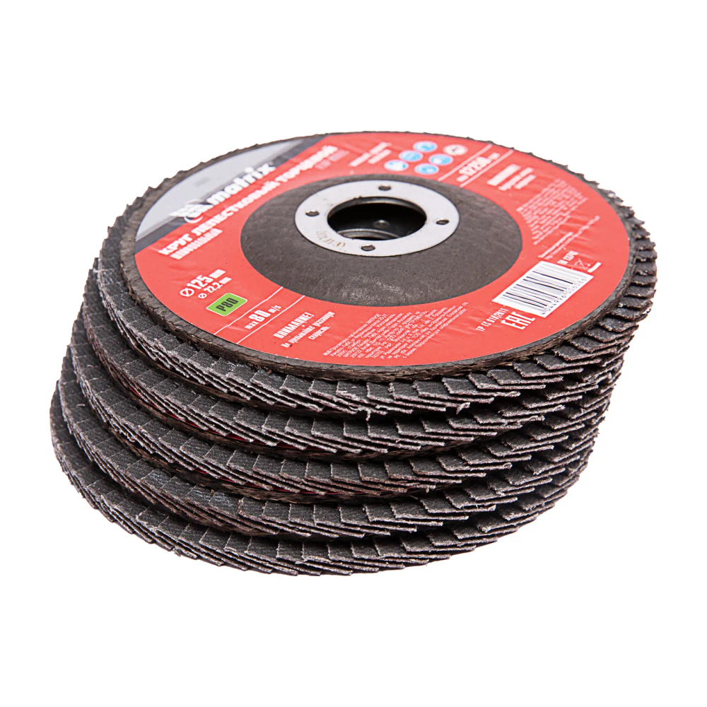 Круг лепестковый торцевой, P 80, 125х22.2 мм Matrix - изображение 6