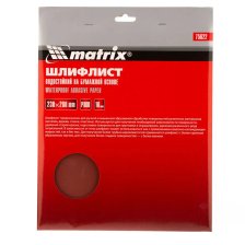Шлифлист на бумажной основе, P 800, 230х280 мм, 10 шт, водостойкий Matrix - изображение 6
