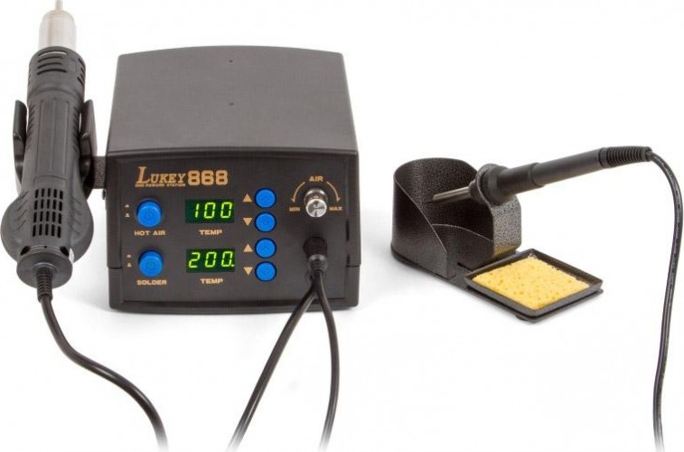 Паяльная станция LUKEY 868 фен + паяльник 12-0044-4