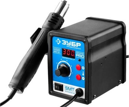 Паяльная станция цифровая ЗУБР ПРОФИ 650 Вт 55350 термовоздушная 55350 - изображение 3