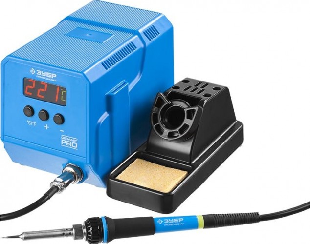 Паяльная станция цифровая ЗУБР ПРОФИ 60 Вт 55336 55336