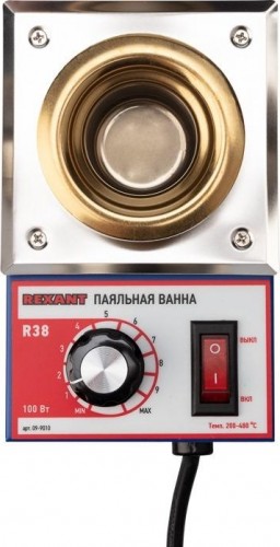 Паяльная ванна REXANT ПВ9010 100 вт, d 38 мм, 200-480 °c 09-9010 - изображение 4