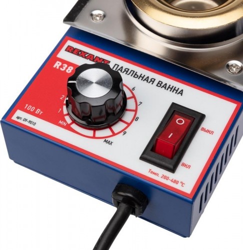 Паяльная ванна REXANT ПВ9010 100 вт, d 38 мм, 200-480 °c 09-9010 - изображение 5