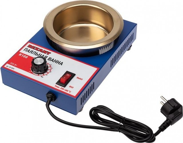 Паяльная ванна REXANT ПВ9070 300 вт, d 100 мм, 200-480 °c 09-9070
