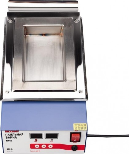 Паяльная ванна REXANT ПВ9071 900 вт, 150х100х45 мм, 0-400 °c, цифровая 09-9071 - изображение 4