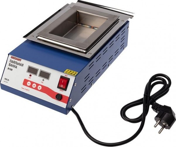 Паяльная ванна REXANT ПВ9071 900 вт, 150х100х45 мм, 0-400 °c, цифровая 09-9071
