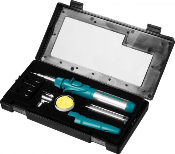 Паяльник газовый KRAFTOOL "PRO" набор 3 в 1, пьезоподжиг 55503-H10 55503-H10 - изображение 4