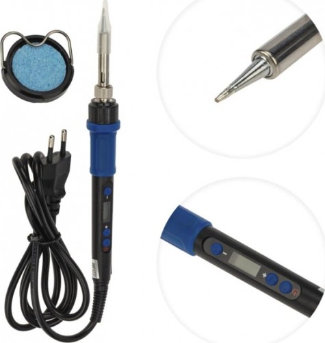 Паяльник REXANT 65Вт цифровой, с керам. нагревателем, 220в, темп. 200-5 12-0620