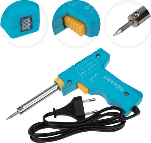 Паяльник REXANT П0161 двухрежимный, серия мастер, 30/70вт, 230в, блистер 12-0161 - изображение 2