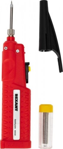 Паяльник REXANT П0181 с керам. нагревателем, серия мини, 8вт, 4,5в, пита 12-0181