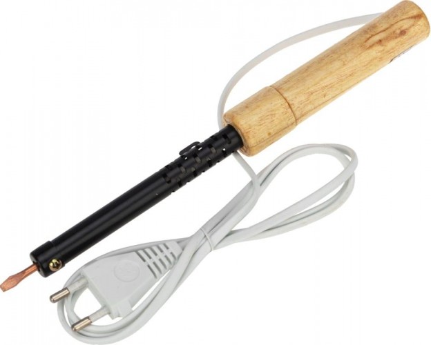 Паяльник REXANT П0240 с деревянной ручкой, серия эпсн, 40вт, 230в, пакет 12-0240