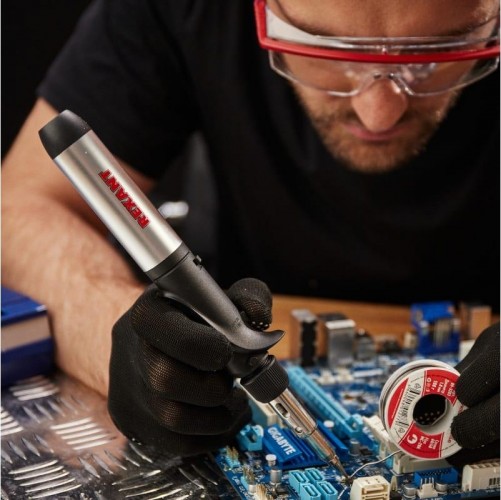 Паяльник REXANT П0501 с пьезоподжигом, газовый, 17мл, 2 насадки, блистер 12-0501 - изображение 3