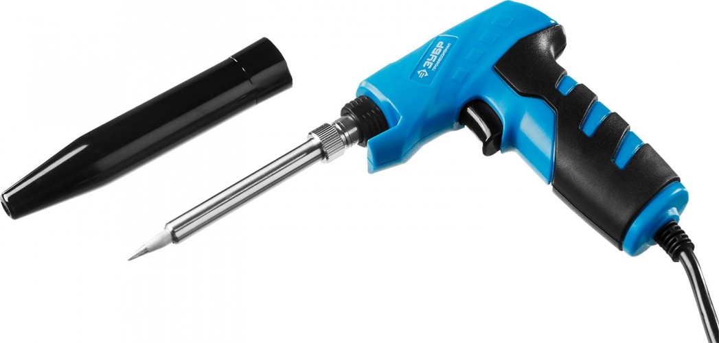 Паяльник ЗУБР Профессионал 30/130 Вт пистолетного типа, конус 55408_z01