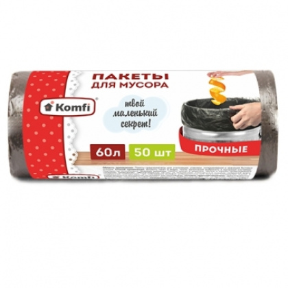 Пакет для мусора 60 л в рулонах, ПНД 60х70 см [PRO965C] - изображение 1