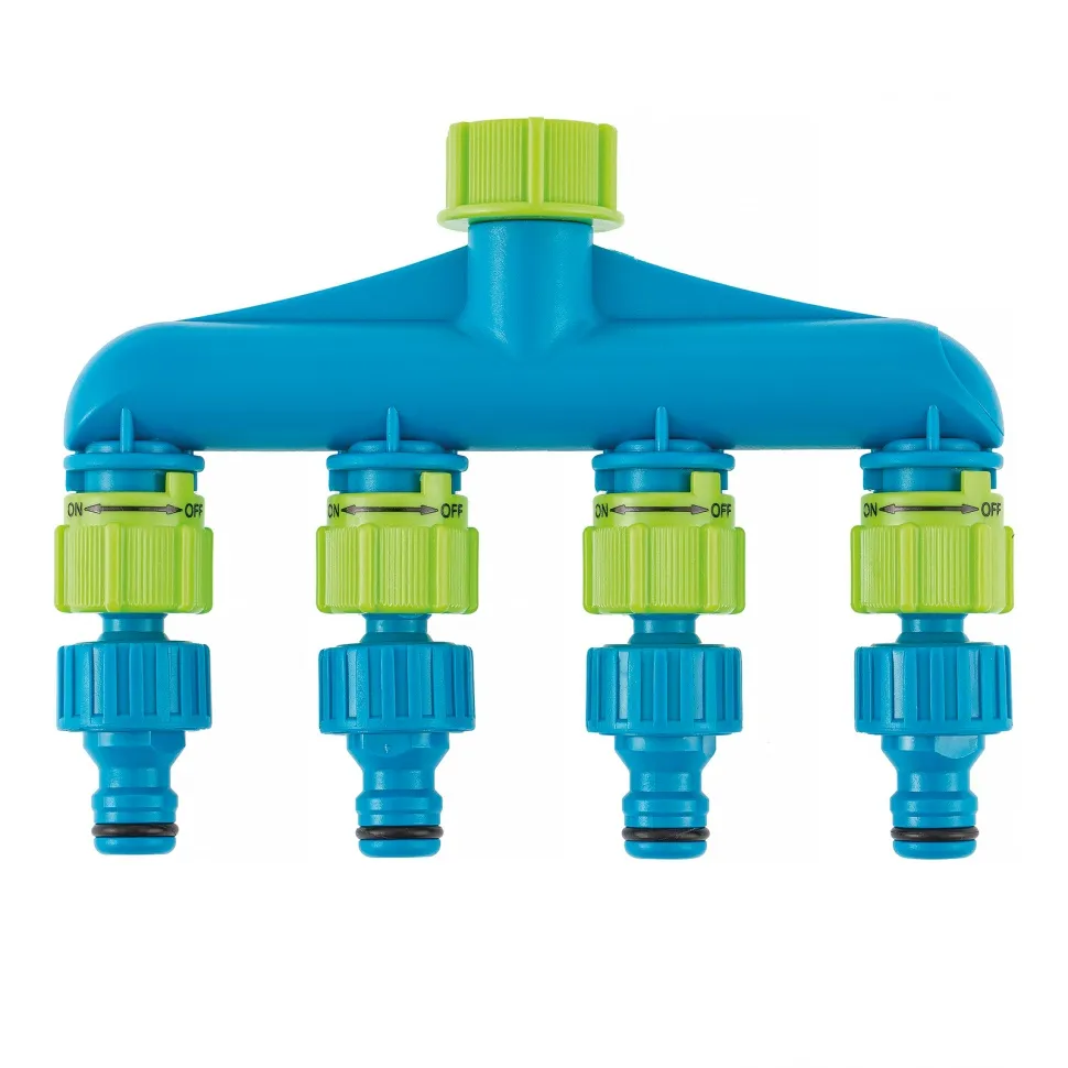 Разветвитель четырехканальный, пластиковый Palisad Luxe