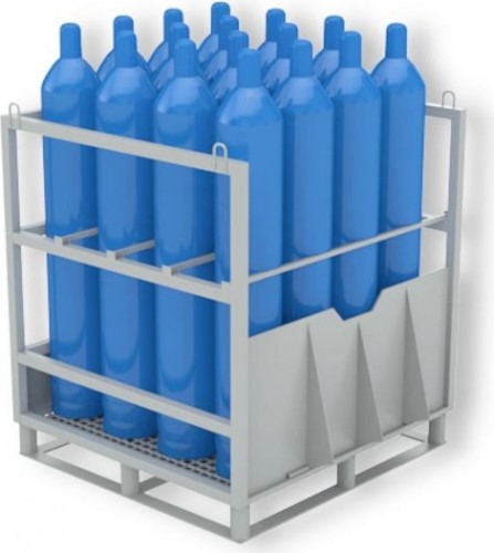 Паллета для углекислотных баллонов - 40 л. (под 16 шт.)