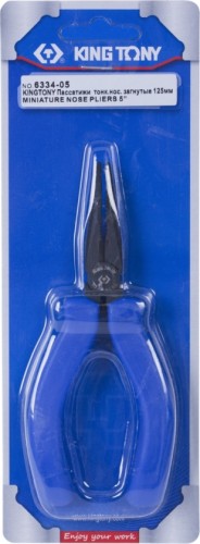 Пассатижи KING TONY 6334-05 125 мм, загнутые - изображение 3