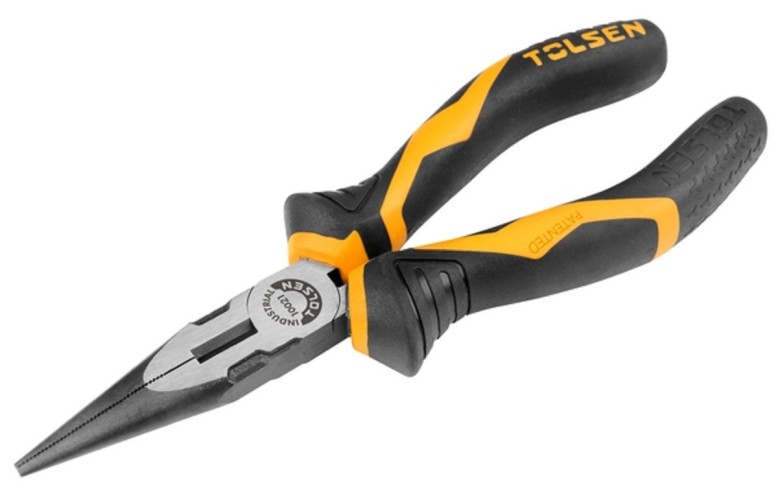 Пассатижи TOLSEN TT10021 тонконосые "GRIPro", 160 мм