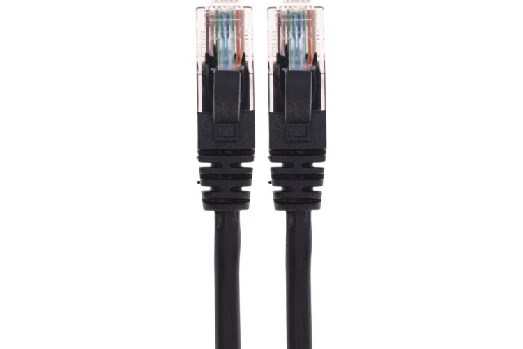 Патч-корд REXANT 02-0102-03 U/UTP, CAT 5e, RJ45-RJ45, 26AWG, LSZH, черный 0,3м - изображение 2