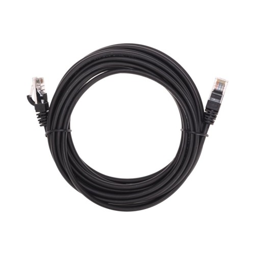 Патч-корд REXANT 02-0102-5 U/UTP, CAT 5e, RJ45-RJ45, 26AWG, LSZH, черный 5м