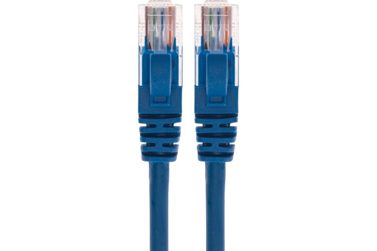 Патч-корд REXANT 02-0104-2 U/UTP, CAT 5e, RJ45-RJ45, 26AWG, LSZH, синий 2м - изображение 2
