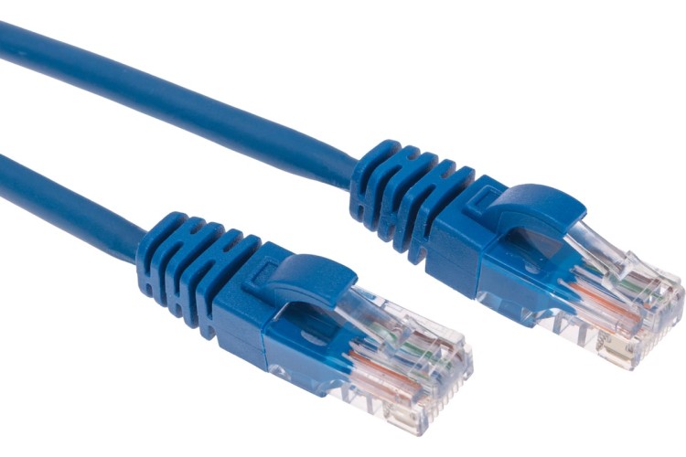 Патч-корд REXANT 02-0104-2 U/UTP, CAT 5e, RJ45-RJ45, 26AWG, LSZH, синий 2м - изображение 3