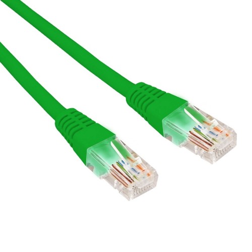 Патч-корд REXANT 02-0106-105 U/UTP, CAT 5e, RJ45-RJ45, 26AWG, LSZH, зелен. 1,5м