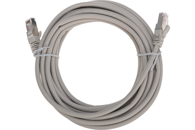 Патч-корд REXANT 02-0110-5 F/UTP, CAT 5e, RJ45-RJ45, 26AWG, LSZH, серый 5м