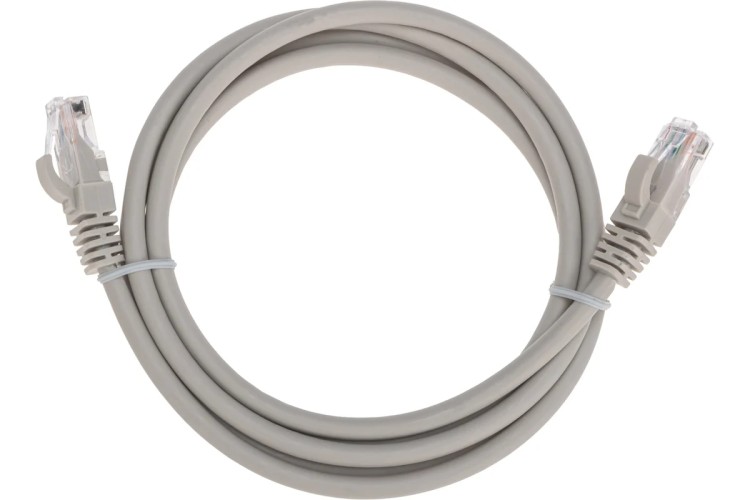 Патч-корд REXANT 02-0290-105 U/UTP, CAT 6, RJ45-RJ45, 26AWG, LSZH, серый 1,5м