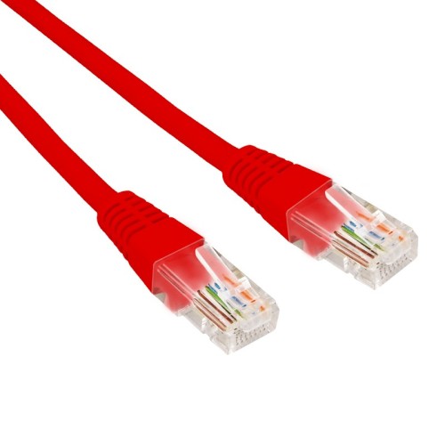 Патч-корд REXANT 02-0293-105 U/UTP, CAT 6, RJ45-RJ45, 26AWG, LSZH, красный 1,5м