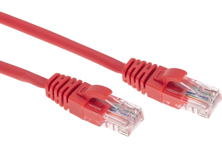 Патч-корд REXANT 02-0293-5 U/UTP, CAT 6, RJ45-RJ45, 26AWG, LSZH, красный 5м - изображение 3