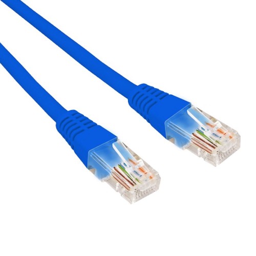 Патч-корд REXANT 02-0294-3 U/UTP, CAT 6, RJ45-RJ45, 26AWG, LSZH, синий 3м