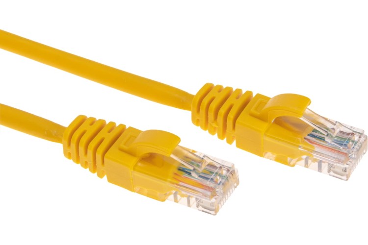 Патч-корд REXANT 02-0295-2 U/UTP, CAT 6, RJ45-RJ45, 26AWG, LSZH, желтый 2м - изображение 3
