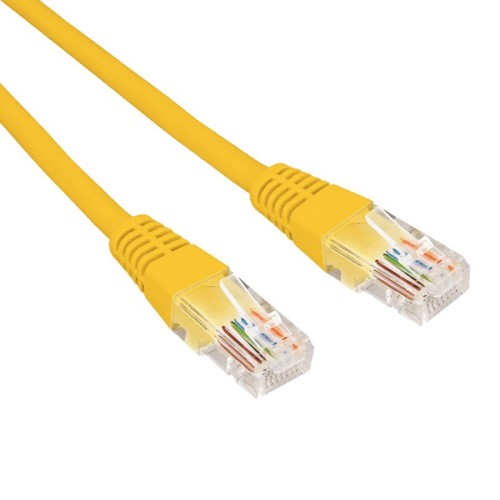 Патч-корд REXANT 02-0295-5 U/UTP, CAT 6, RJ45-RJ45, 26AWG, LSZH, желтый 5м